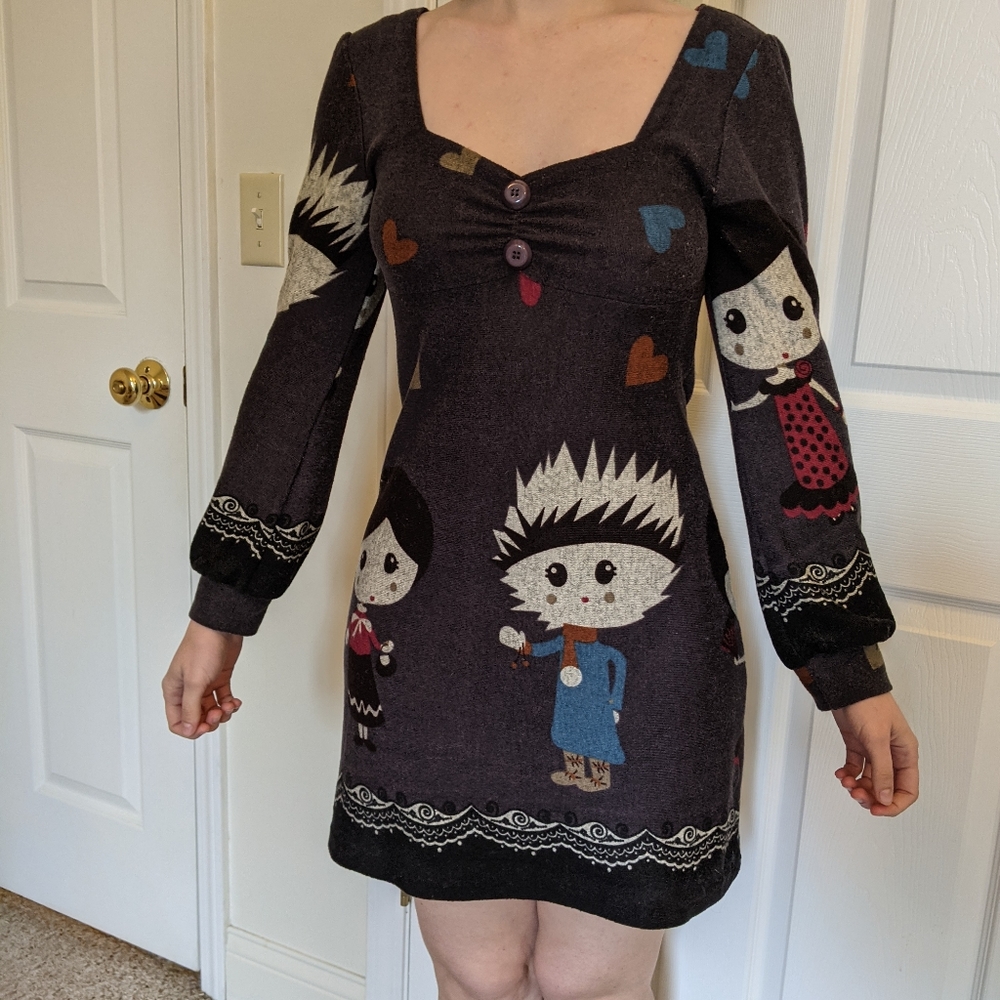 Quirky Funky People dress Vintage